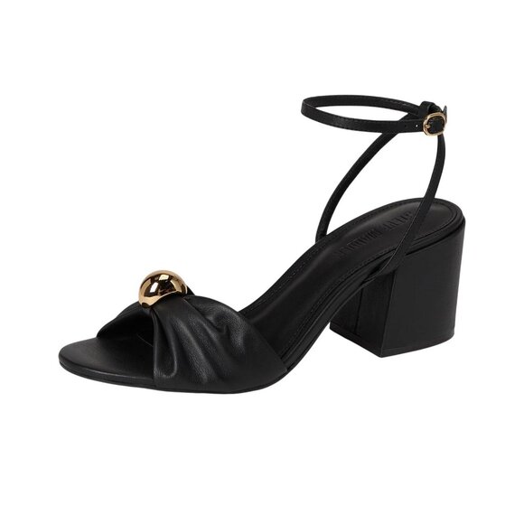 Steve Madden Womens Caden Heeled Sandal CADE07S1 Black Leather 9M - Picture 13 of 13